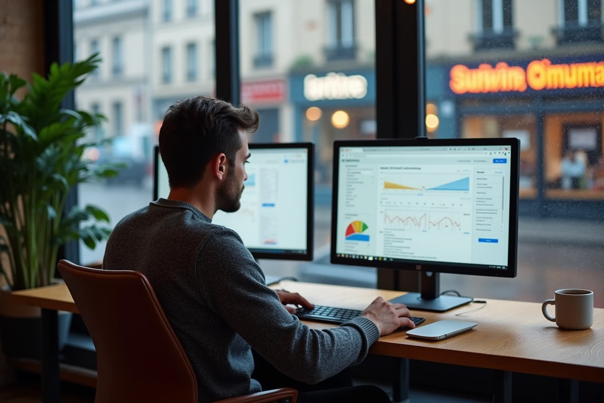 Consultant SEO indépendant à Rennes travaillant sur l'optimisation continue d'un site local avec Google Search Console